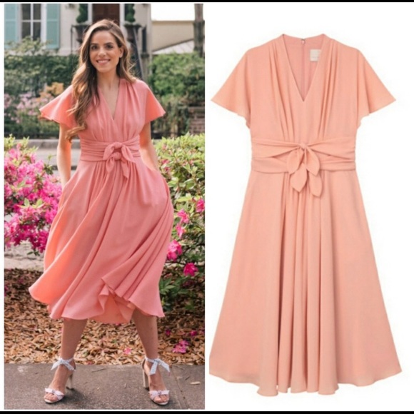 Gal Meets Glam Pink Jane Midi Dress - Picture 1 of 13